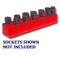 Mechanics Time Saver 3/8 in. Drive Universal Red 11 Hole Impact Socket Holder 9-19mm 981